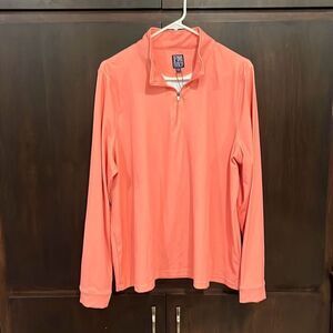 NWT Fusion Golf Coral Long Sleeve 1/4 Zip Top XXL